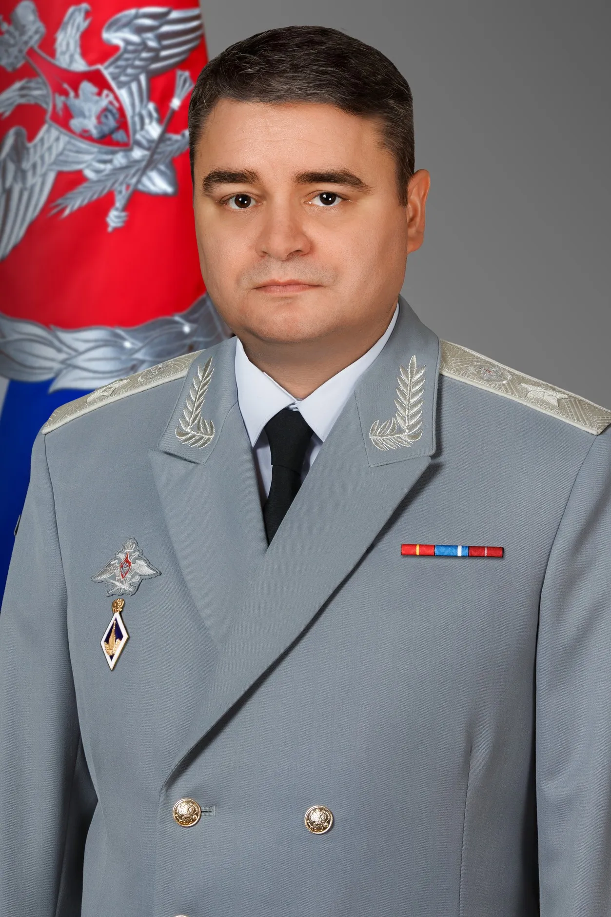 Vasily Osmakov in the official portrait released by the Russian Ministry of Defence after his appointment as deputy minister, November 2025. Before that he had spent more than two decades in the Ministry of Industry and Trade, the last four years of them as first deputy minister. Photo: Russian Ministry of Defence (Dmitriy Harichkow). Licence: CC BY 4.0 (image resized). Source: Wikimedia Commons