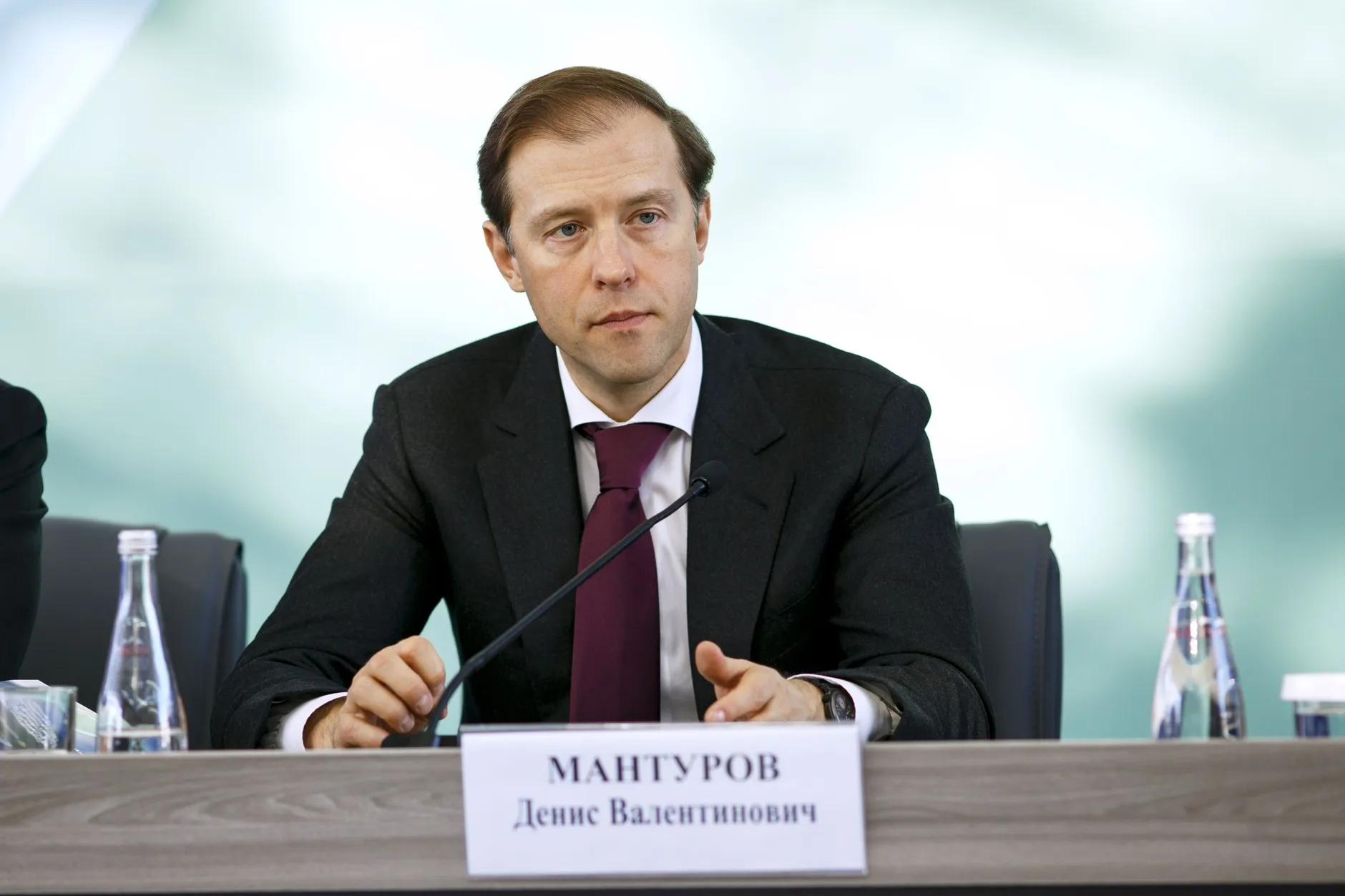 Denis Manturov as minister of industry and trade, February 2018. Photo: Minpromtorg of Russia. Licence: CC BY 4.0 (image resized). Source: Wikimedia Commons